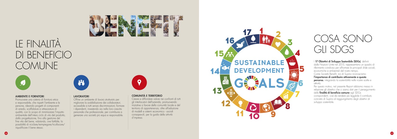 SDGS società benefit supino