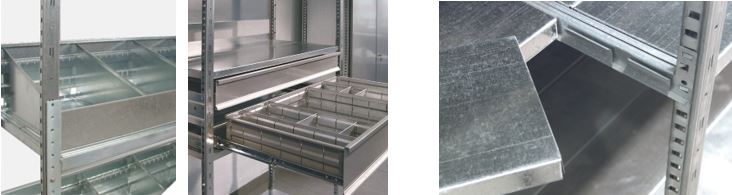 accessori scafflae a ripiani zincato